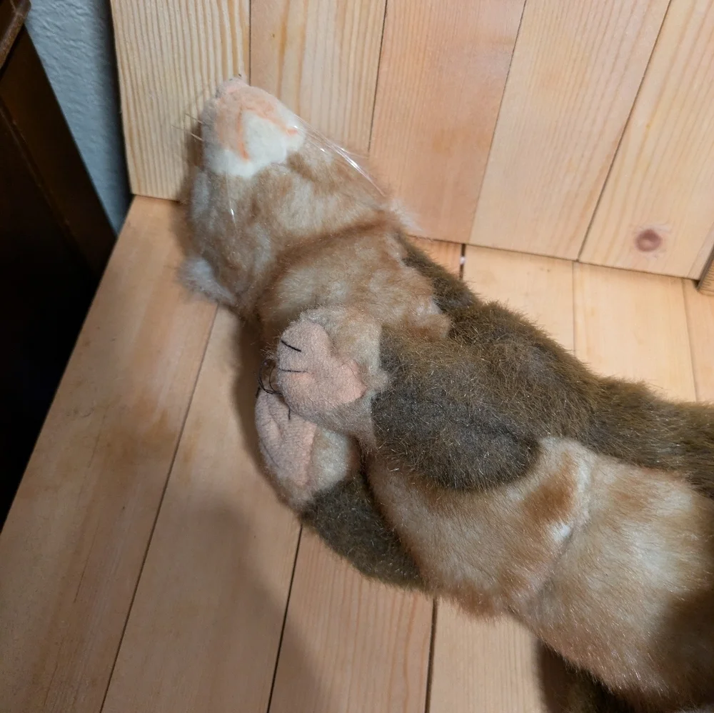 Hansa Brown Plush Ferret Toy preown